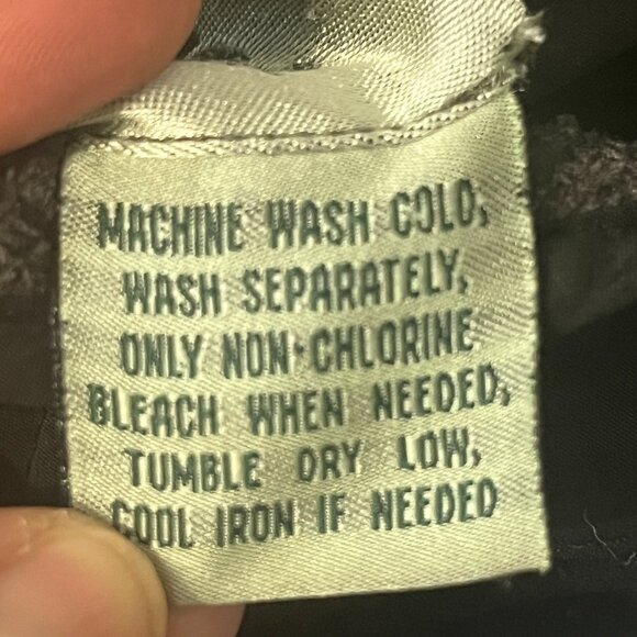 Vintage Penman's Quilted Black Grey Fleece Reversible Chore Jacket Women's Small - Picture 11 of 11